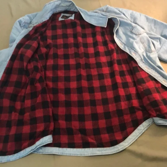 NORTHWEST Denim, buttons down fully Flannel Lined men’s Jacket size 4XL” - Picture 3 of 16